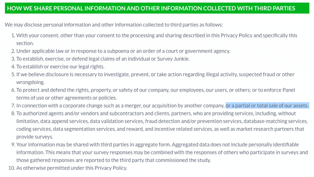 Survey Junkie Privacy Policy