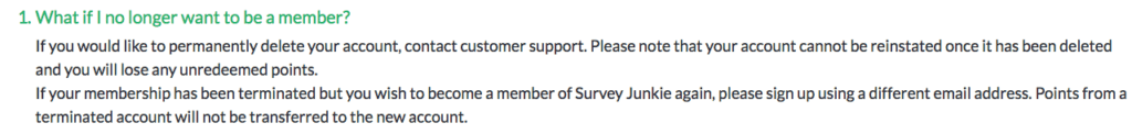 how to delete survey junkie account