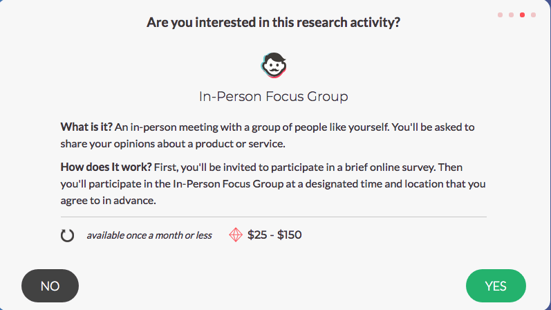 SurveyJunkie - In-Person Focus Group
