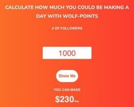 Wolf-Points earning calculator