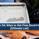 90 High DA Sites to Get Free Backlinks Fast [Ultimate List] - Featured image