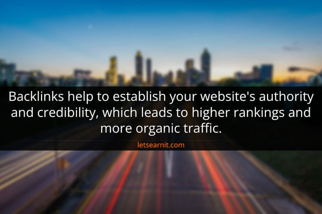 backlinks lead to more organic traffic