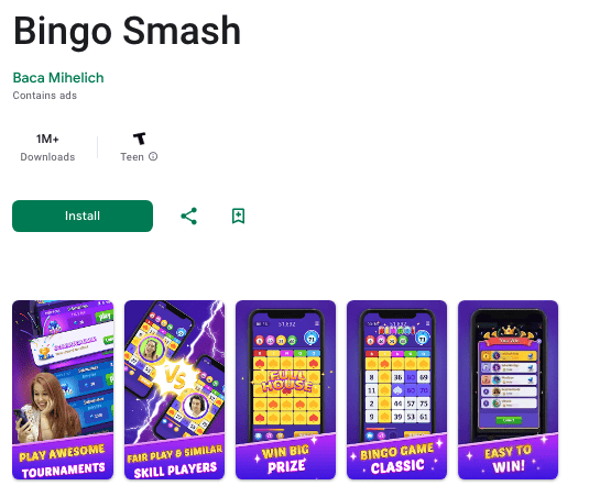 Bingo Smash by Baca Mihelich - Play Store