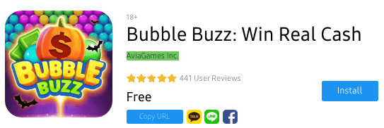 Bubble Buzz- Galaxy Play Store