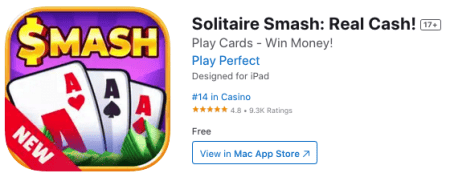 Solitaire Smash- Real Cash- Developed by Play Perfect