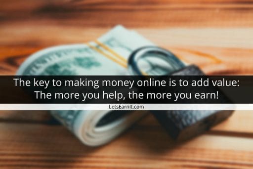 The key to make money online