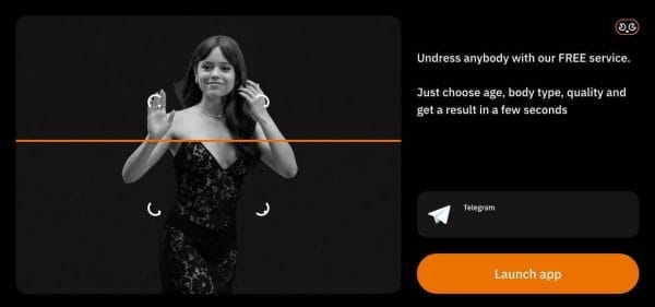 Undress app home page - Undress anybody